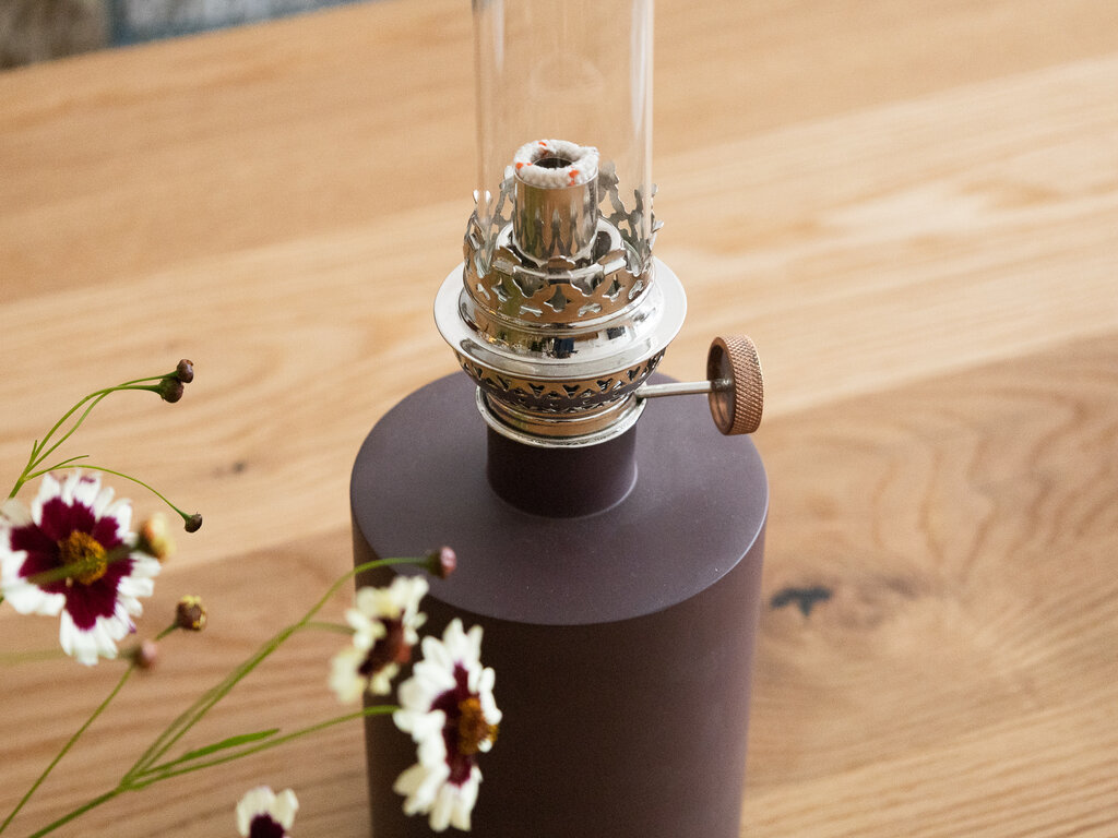 Broberg & Ridderstrål for Klong Patina Oil Lamp Small (Dark Red)
