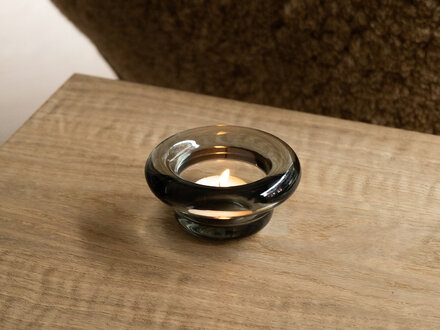 Nedre Foss Sirkel Tealight Holder (Light Grey)