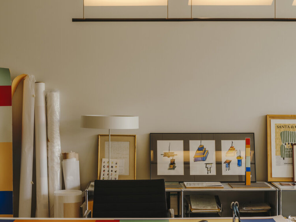Antoni Arola for Santa & Cole Lámina 45 / 85 Pendant Light