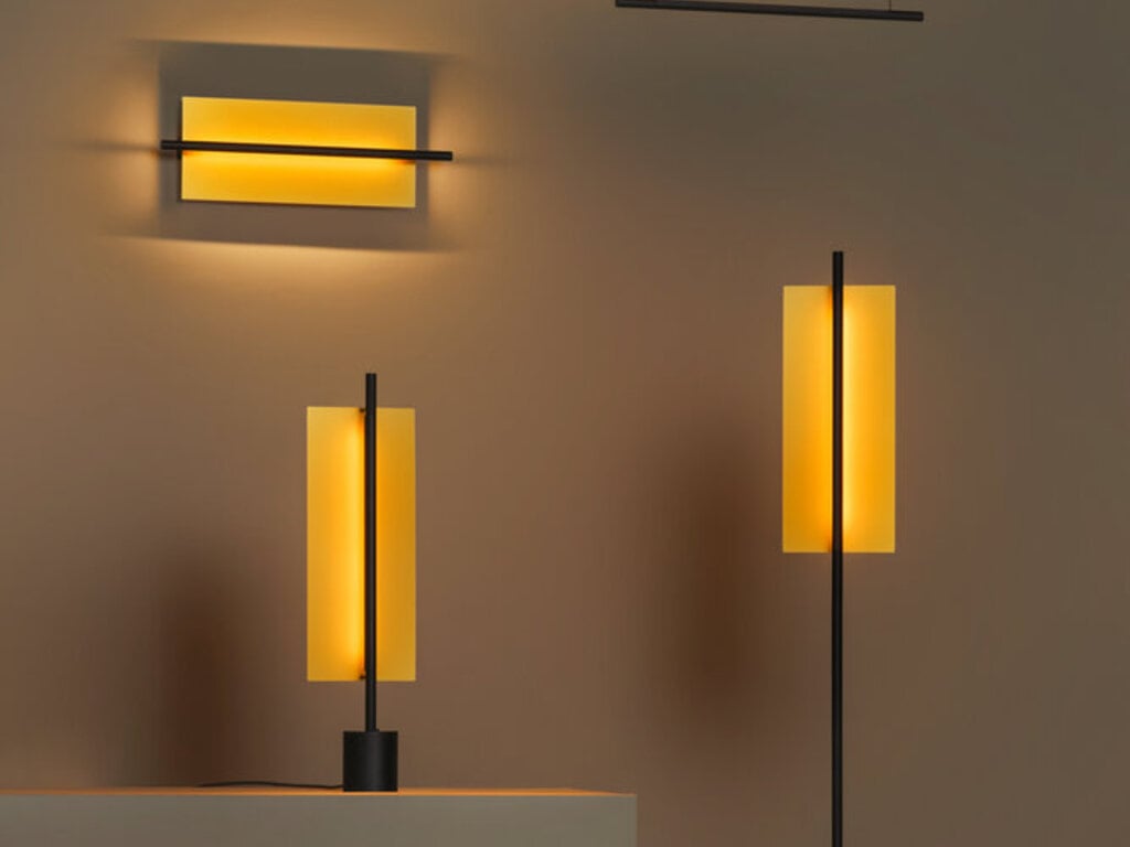 Antoni Arola for Santa & Cole Lámina Dorada 45 Floor Lamp