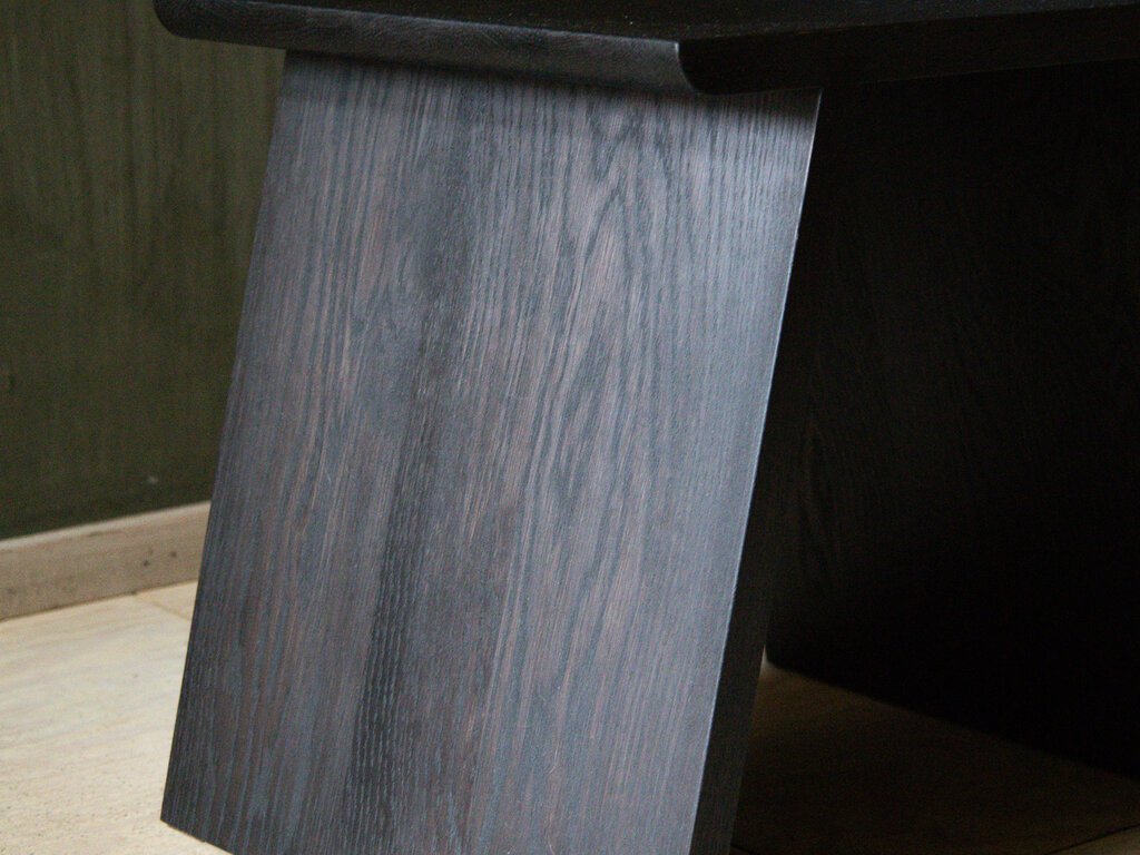 Gilbert Garcia Small Stool in White Oak (Black Stained)