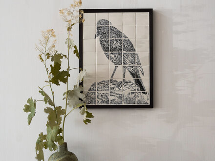 Renaud Sauvé Porcelain Tile with Raven Renaud Sauvé Porcelain Tile with Raven