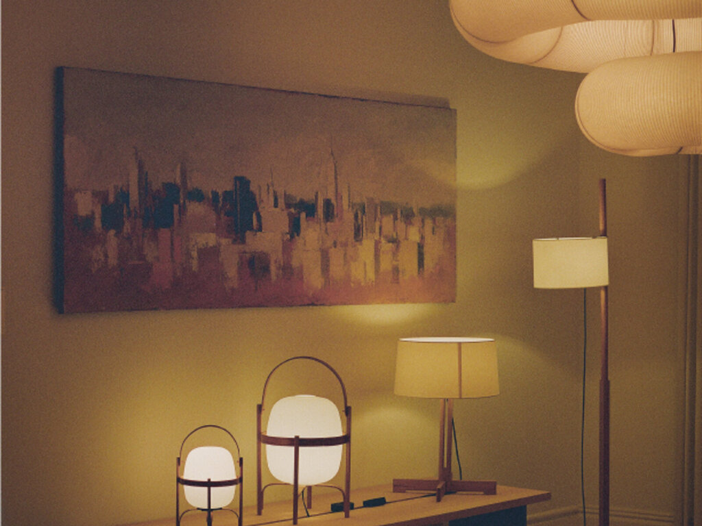 Miguel Mila for Santa & Cole Cestita Batería Table Lamp