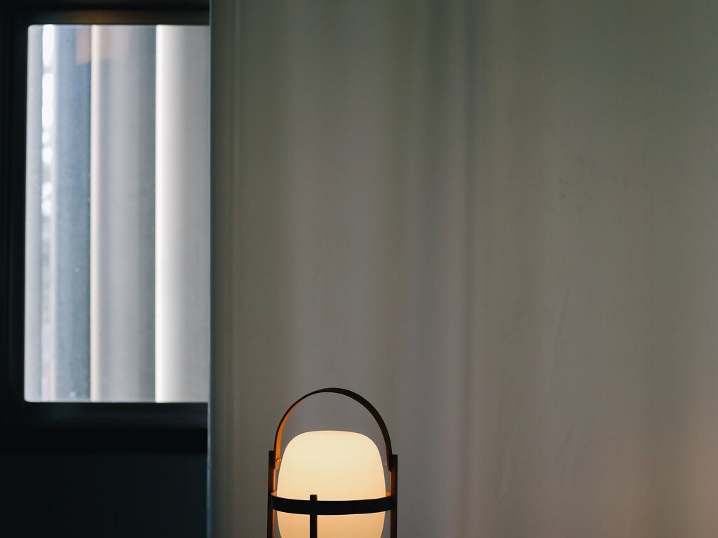 Miguel Mila for Santa & Cole Cestita Batería Table Lamp