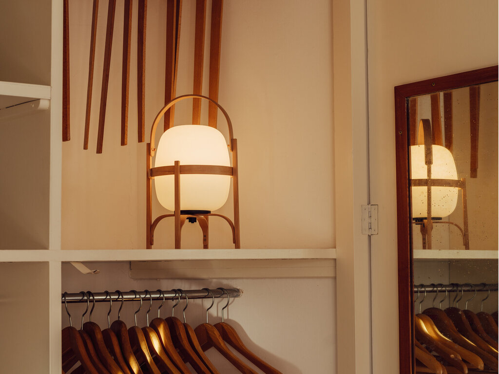 Miguel Mila for Santa & Cole Cestita Batería Table Lamp