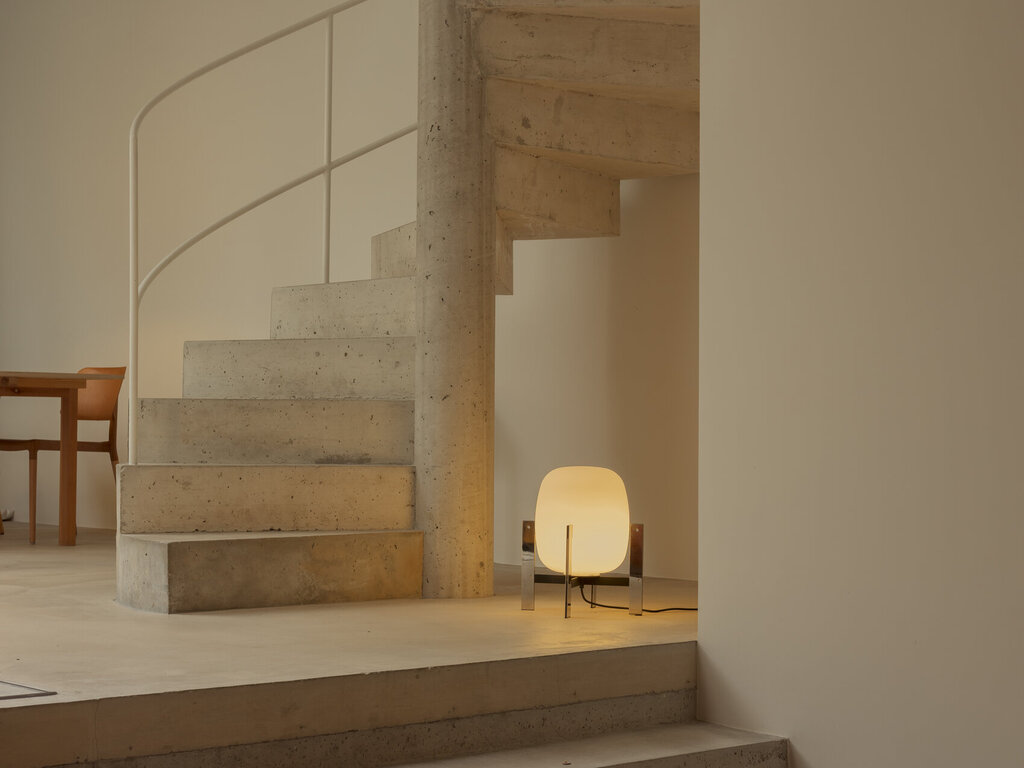 Miguel Mila for Santa & Cole Cesta Metálica Floor Lamp