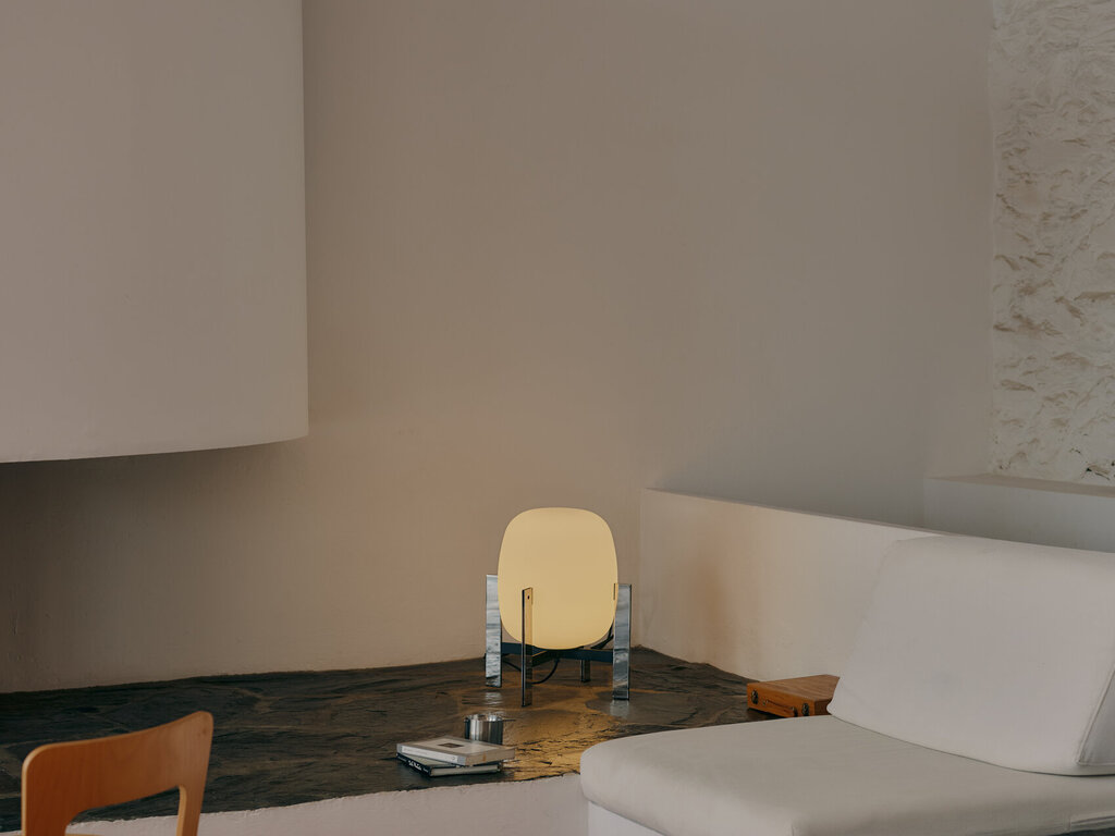 Miguel Mila for Santa & Cole Cesta Metálica Floor Lamp