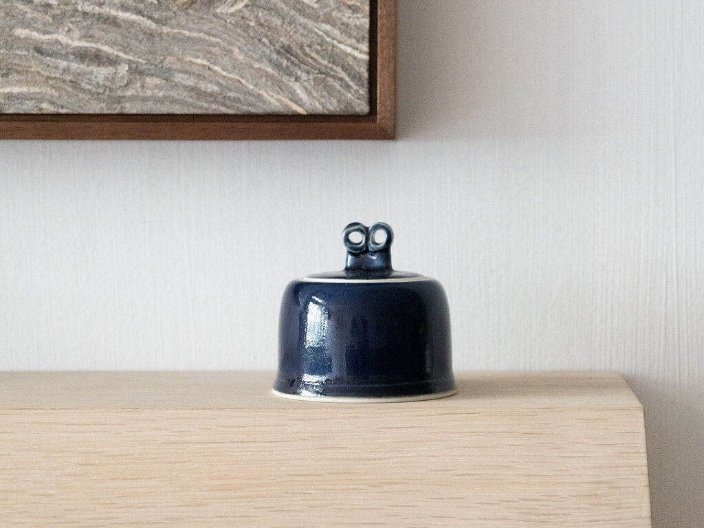 Renaud Sauvé Porcelain Box With ''Cycladic Eyes'' Lid