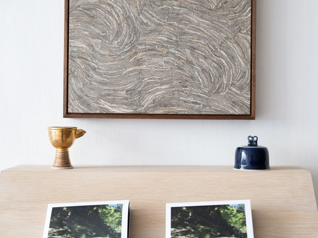 Renaud Sauvé Porcelain Box With ''Cycladic Eyes'' Lid