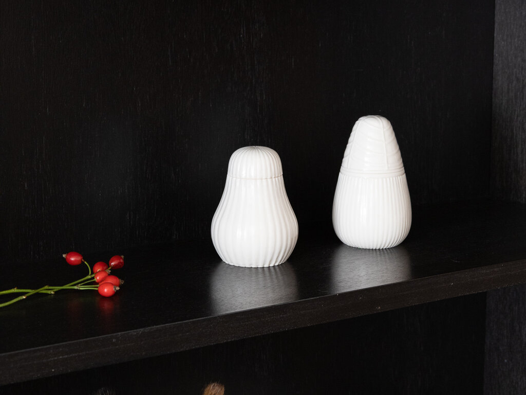 Renaud Sauvé Pear Shaped Container w/ Vertical Ribs No. 62