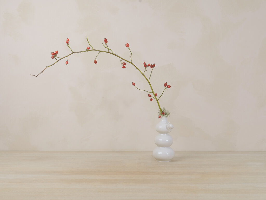 Renaud Sauvé Bottle Vase w/ Carved Snail