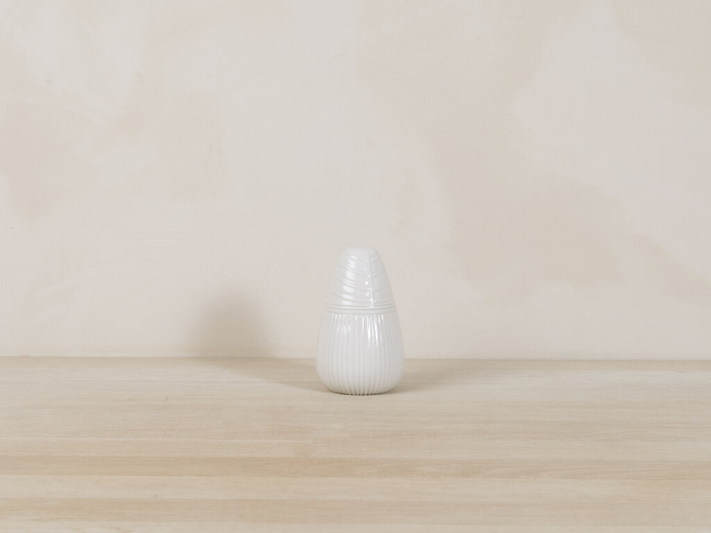 Renaud Sauvé Pear Shaped Container w/ Vertical Ribs No. 62