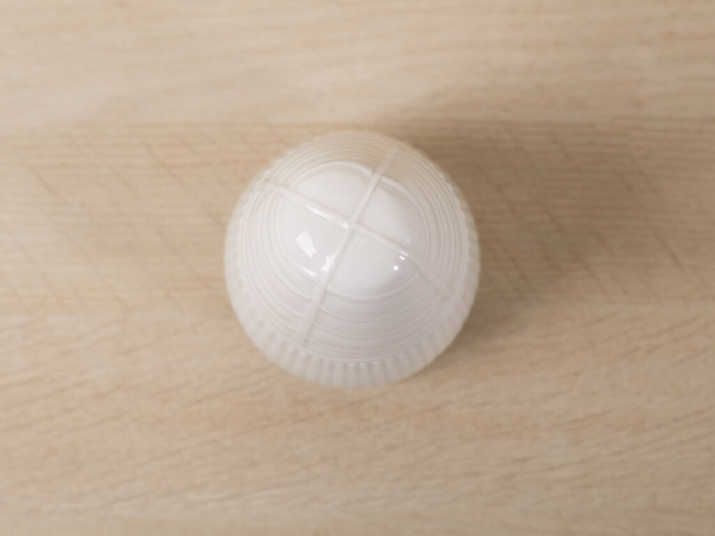 Renaud Sauvé Pear Shaped Container w/ Vertical Ribs No. 62