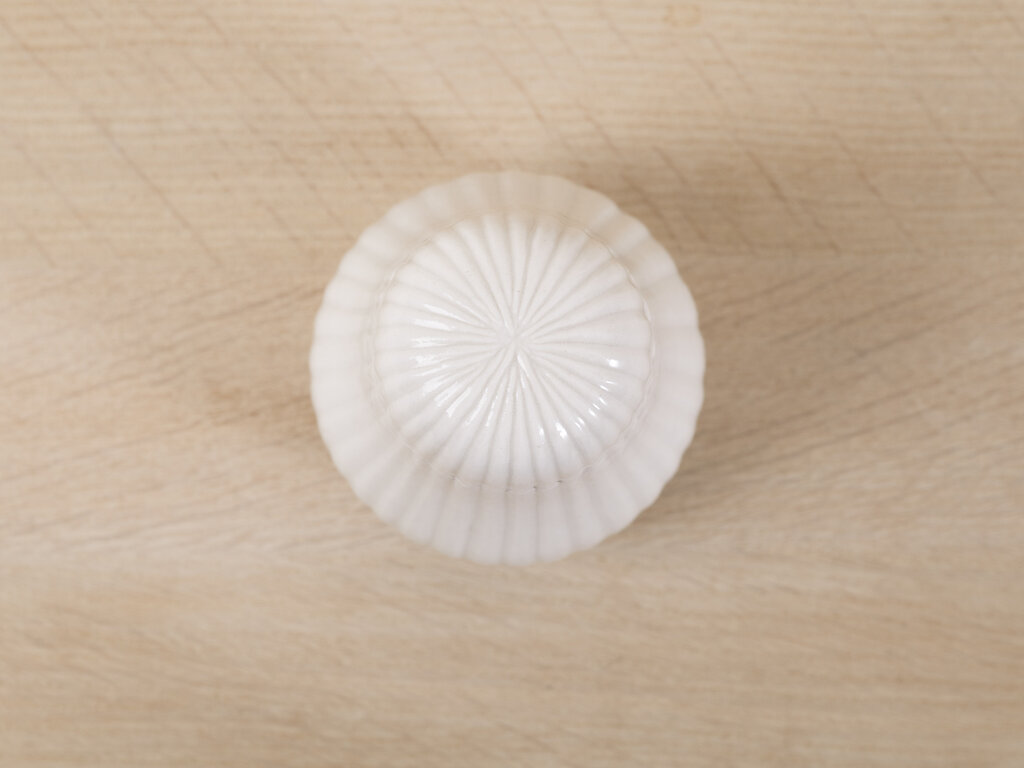 Renaud Sauvé Pear Shaped Container w/ Vertical Ribs No. 60