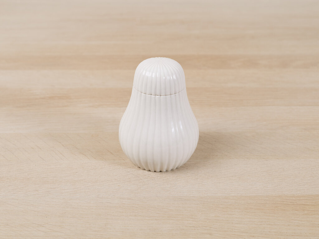 Renaud Sauvé Pear Shaped Container w/ Vertical Ribs No. 60