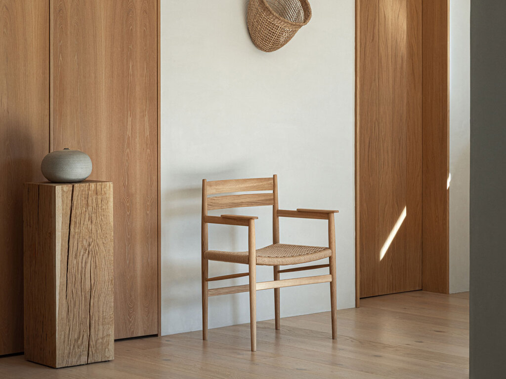 Karimoku Case N-DC04 Armchair (Paper Cord)