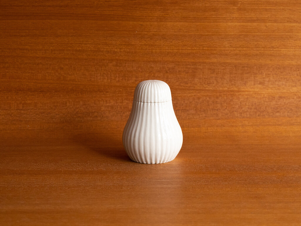 Renaud Sauvé Pear Shaped Container w/ Vertical Ribs No. 60