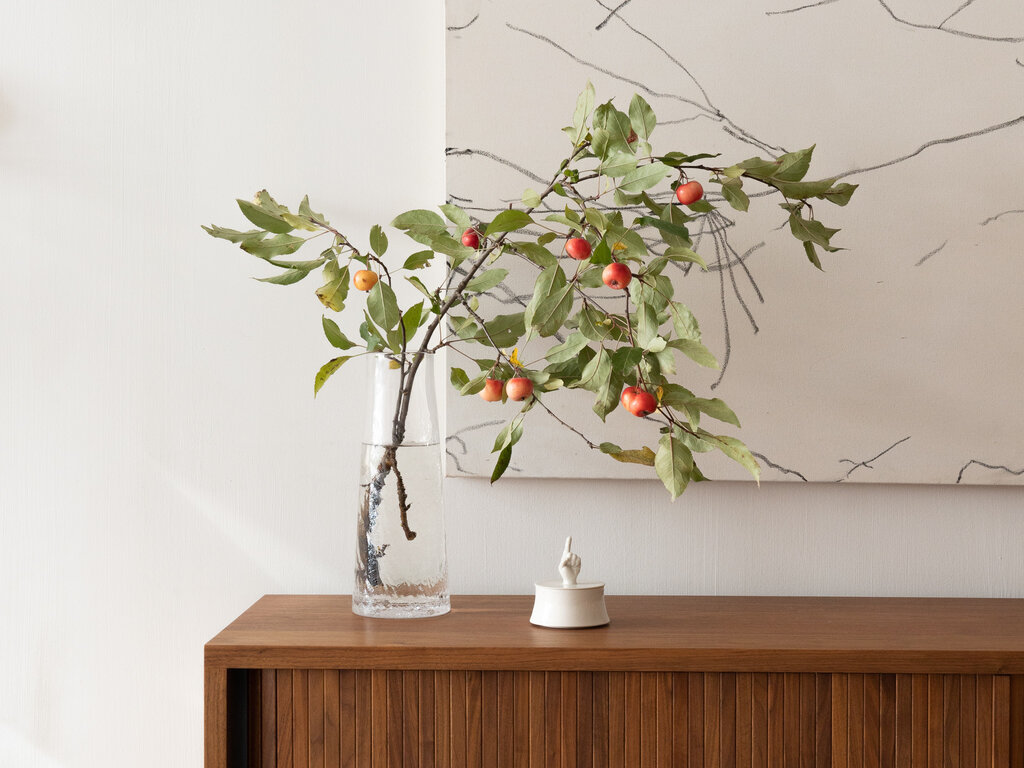 Renaud Sauvé Porcelain Box with Carved Hand