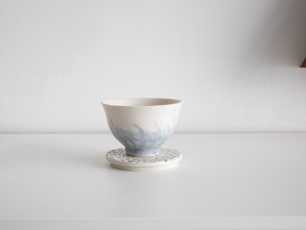 Renaud Sauvé Bowl w/ Etched Rope Pattern No. 20