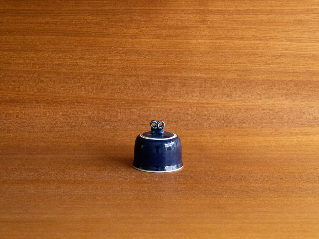 Renaud Sauvé Porcelain Box With ''Cycladic Eyes'' Lid