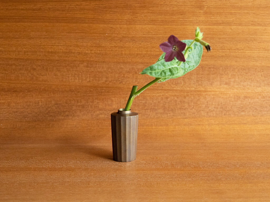 Arii Yuka for Nousaku Brass Flower Vase
