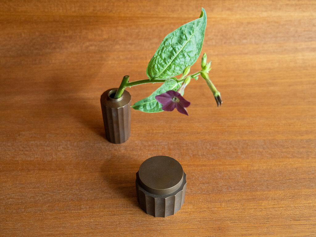 Arii Yuka for Nousaku Brass Flower Vase