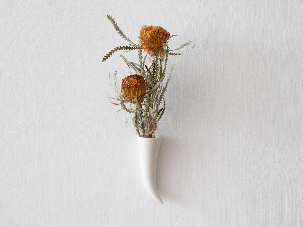 Renaud Sauvé Horn Shaped Wall Vase No. 42
