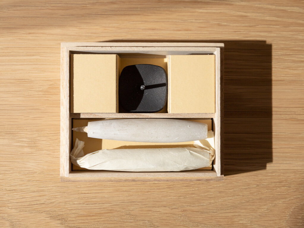 Takazawa Candle Tohaku Candles and Holder Set