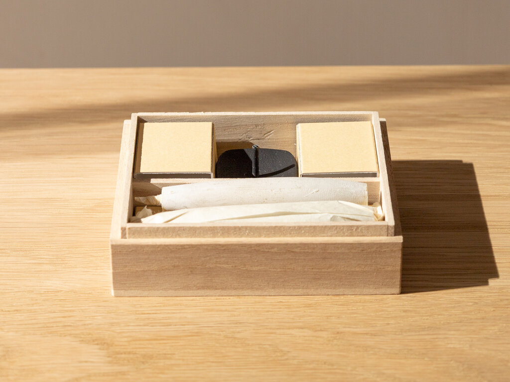 Takazawa Candle Tohaku Candles and Holder Set