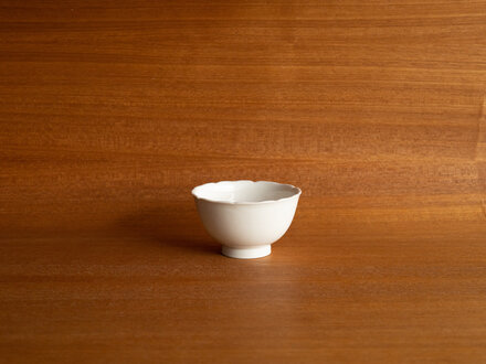 Renaud Sauvé Porcelain Bowl w/ Etched Petals No. 79