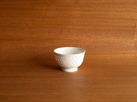 Renaud Sauvé Porcelain Bowl With Etched Petals No. 82