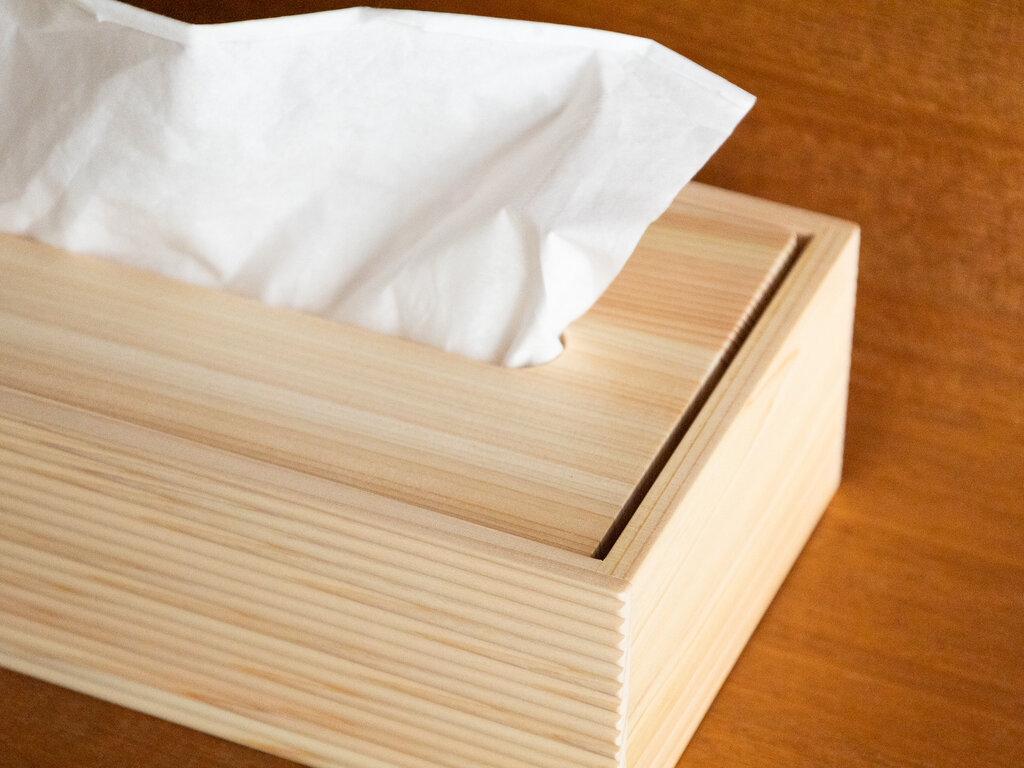 Tosaryu Hinoki Tissue Box Holder