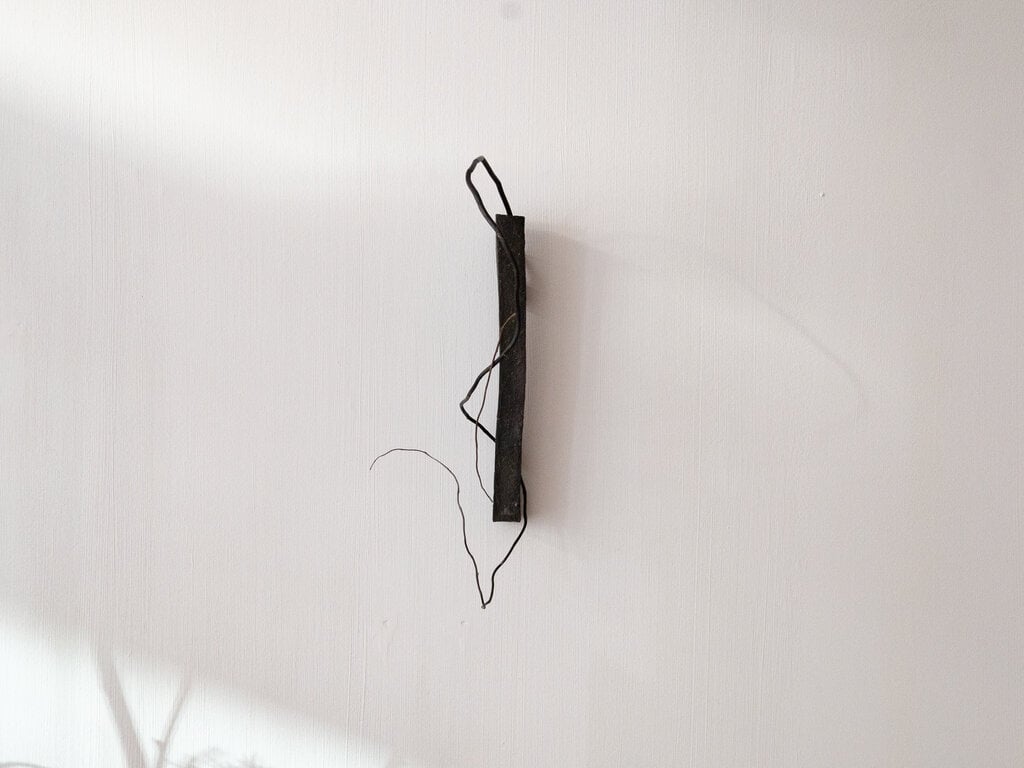 Toru Hatta Black Wall Vase No. 45