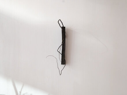 Toru Hatta Black Wall Vase No. 45