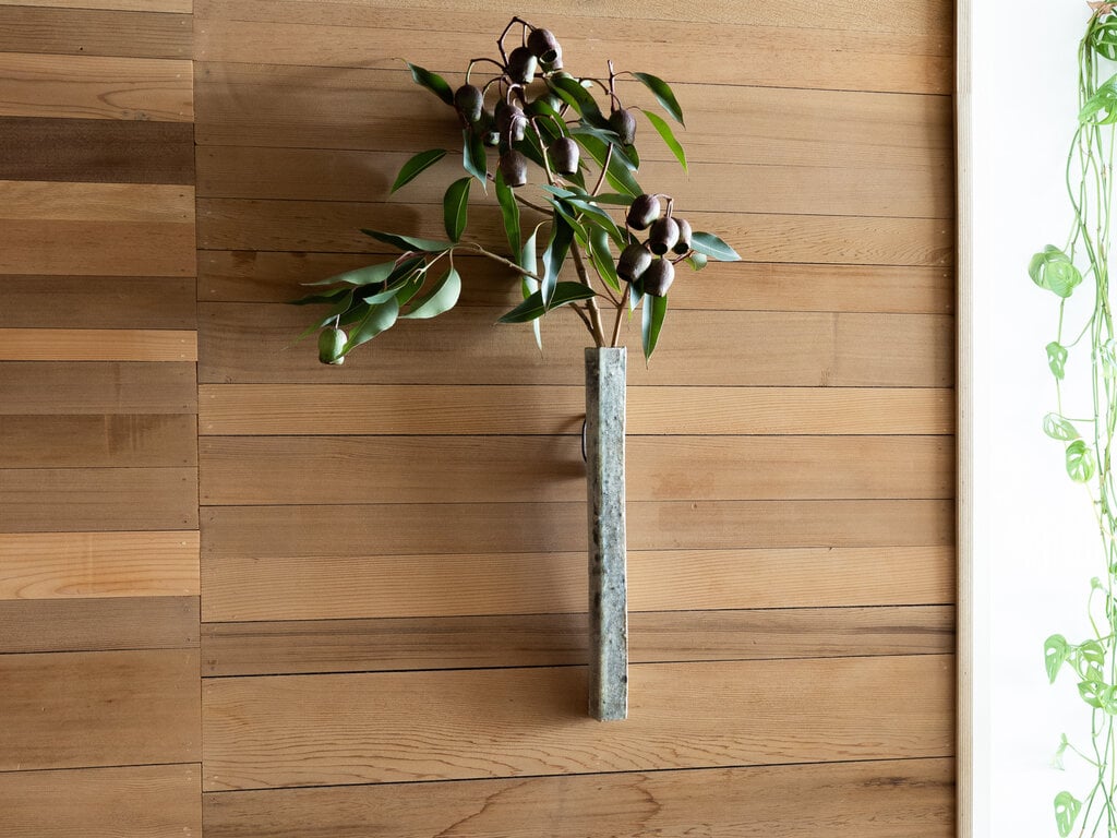 Toru Hatta White Wall Vase No. 45