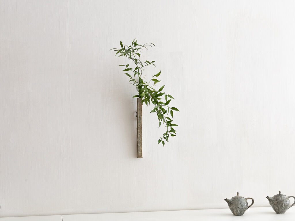 Toru Hatta Green Wall Vase No. 45