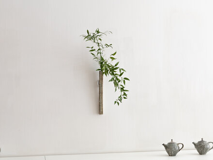 Toru Hatta Green Wall Vase No. 45