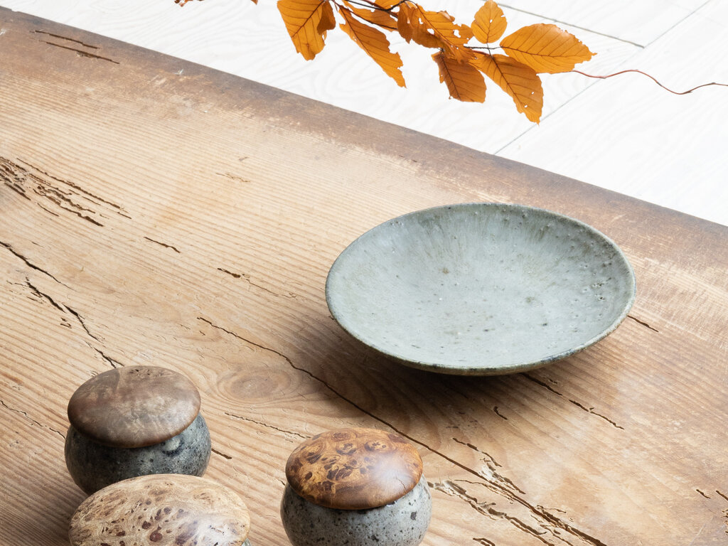 Toru Hatta Ash Glazed Plate No. 44