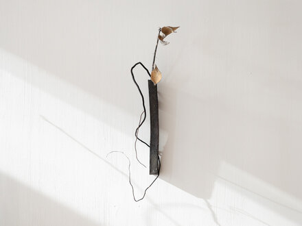 Toru Hatta Black Wall Vase No. 45