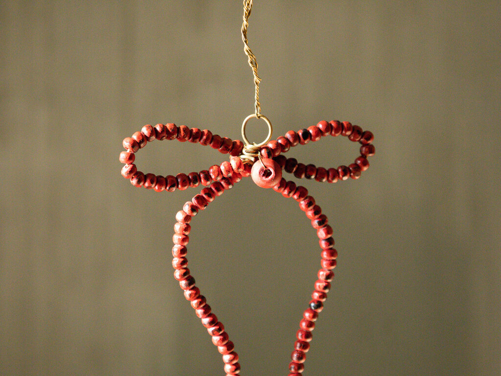 Red Beaded Ornament