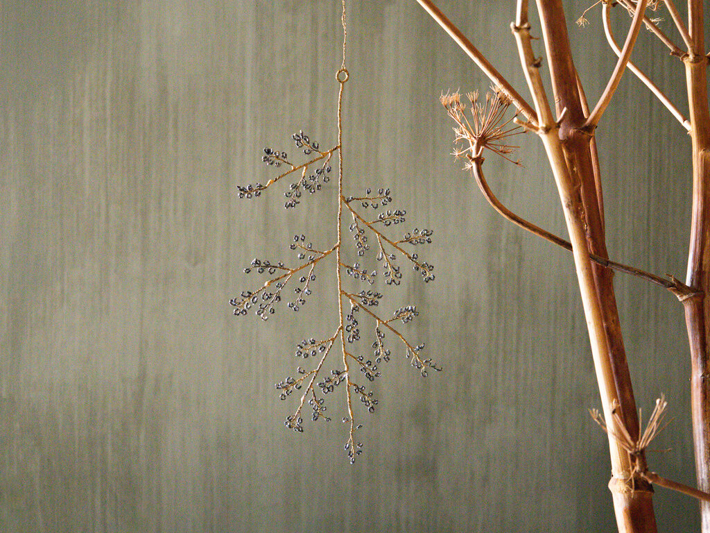 Beaded Branch Ornament