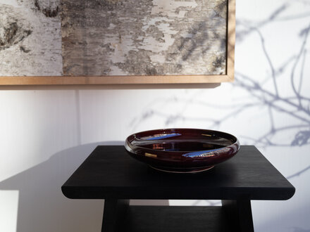 Rina Ono Porcelain Bowl with Candy Red Glaze