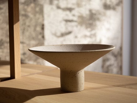 Ancher Studio Norm at Mjölk: Ancher Studio No. 16 Vase Speckled White Ceramic