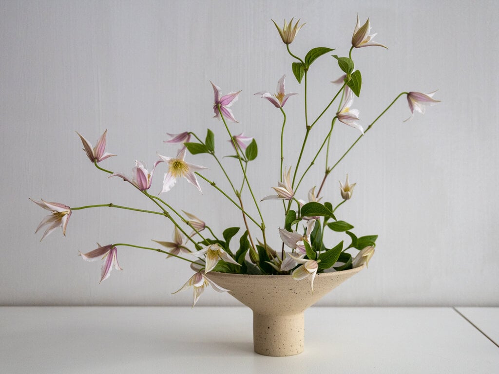 Ancher Studio Norm at Mjölk: Ancher Studio No. 16 Vase Speckled White Ceramic