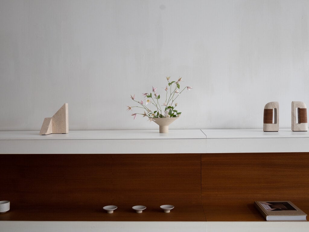 Ancher Studio Norm at Mjölk: Ancher Studio No. 16 Vase Speckled White Ceramic