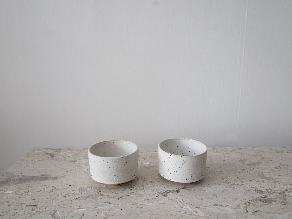 Ancher Studio Norm at Mjölk: Ancher Studio No. 16 Cup Speckled White Ceramic