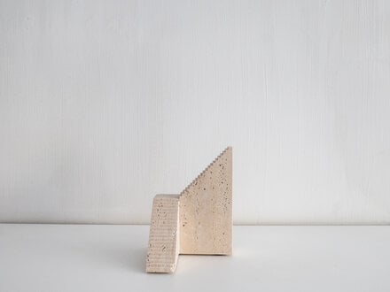 Origin Made Norm at Mjölk: Origin Made Flight Sculpture Roman Travertine