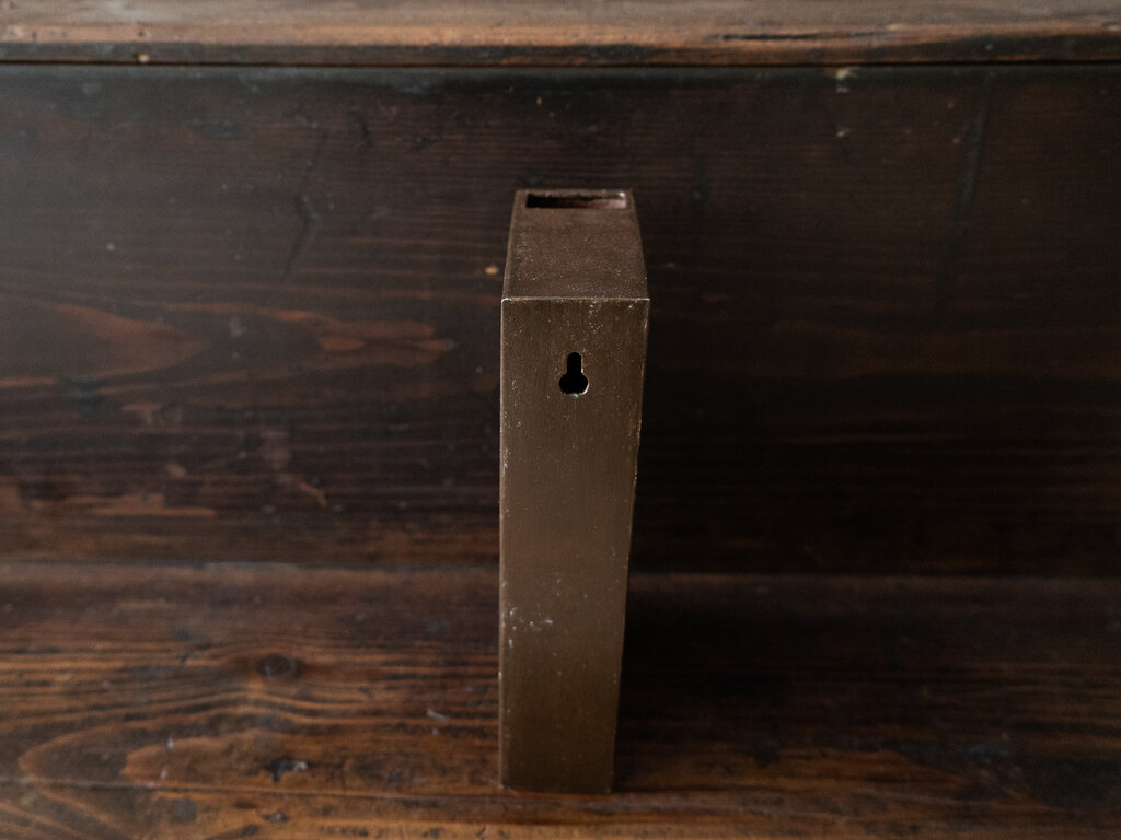 Origin Made Norm at Mjölk: Origin Made Lado Wall Vase in Waxed Corten Steel