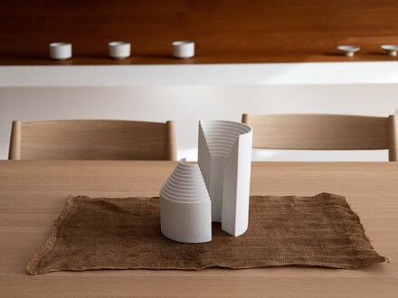 Norm at Mjölk: Origin Made Ark Vases Set in Porcelain and Crystal Glass