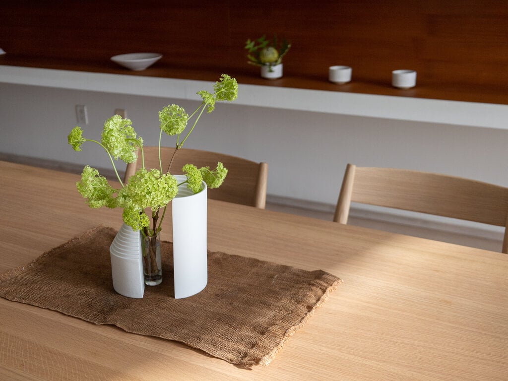 Norm at Mjölk: Origin Made Ark Vases Set in Porcelain and Crystal Glass